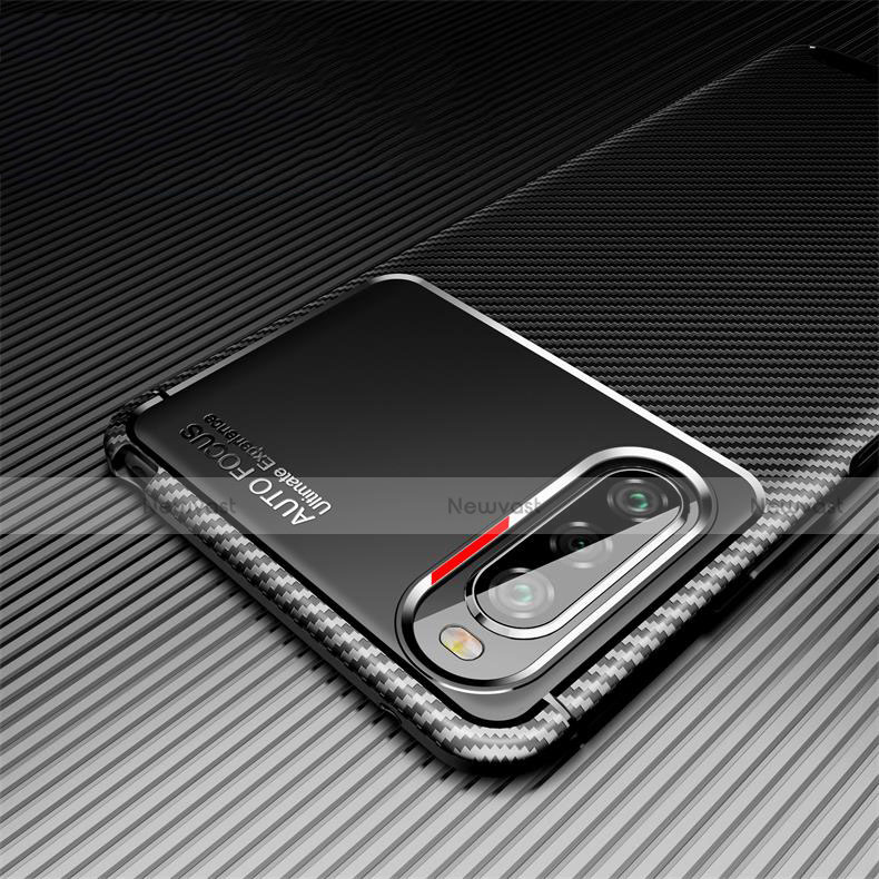 Silicone Candy Rubber TPU Twill Soft Case Cover for Sony Xperia 10 II