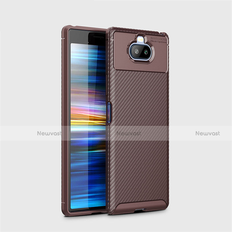 Silicone Candy Rubber TPU Twill Soft Case Cover for Sony Xperia 8 Lite