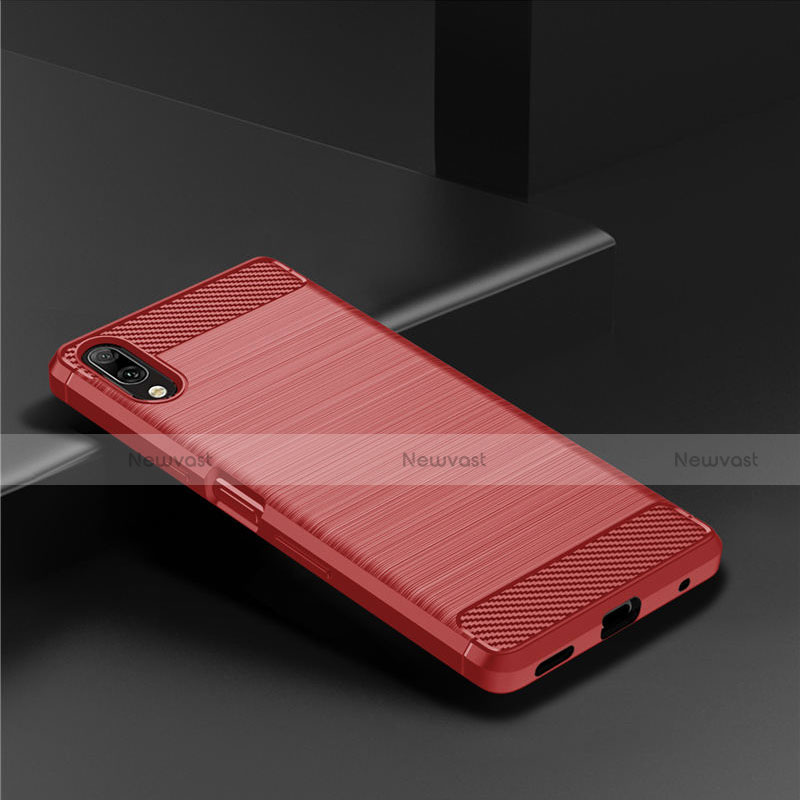 Silicone Candy Rubber TPU Twill Soft Case Cover for Sony Xperia L3