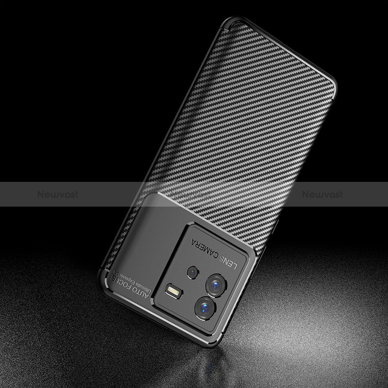 Silicone Candy Rubber TPU Twill Soft Case Cover for Vivo iQOO Neo6 5G