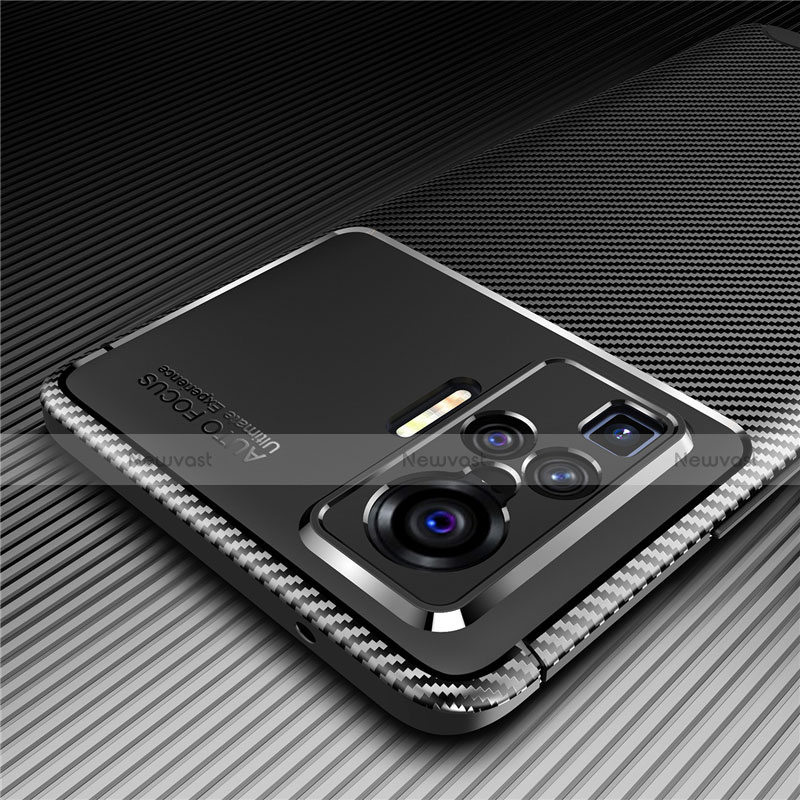 Silicone Candy Rubber TPU Twill Soft Case Cover for Vivo X51 5G