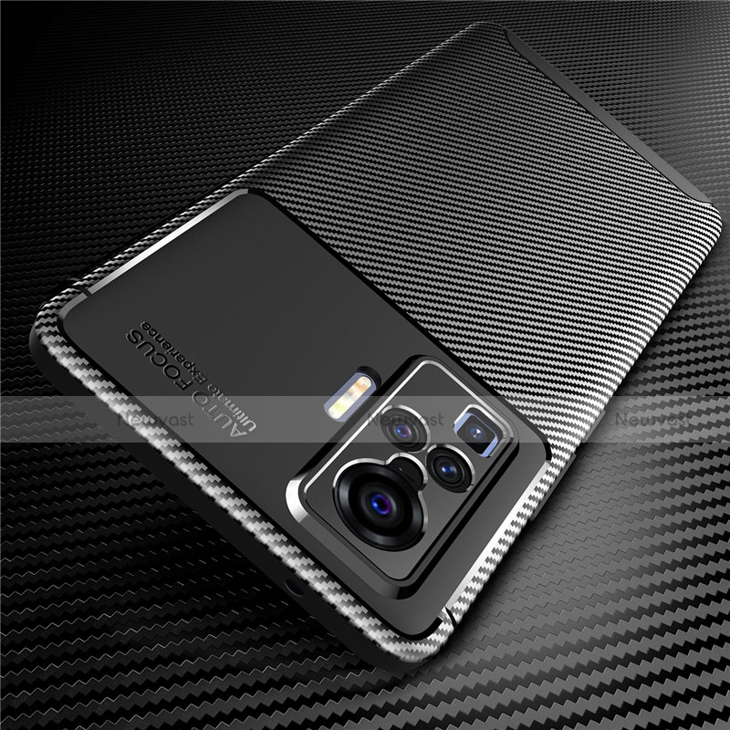 Silicone Candy Rubber TPU Twill Soft Case Cover for Vivo X51 5G