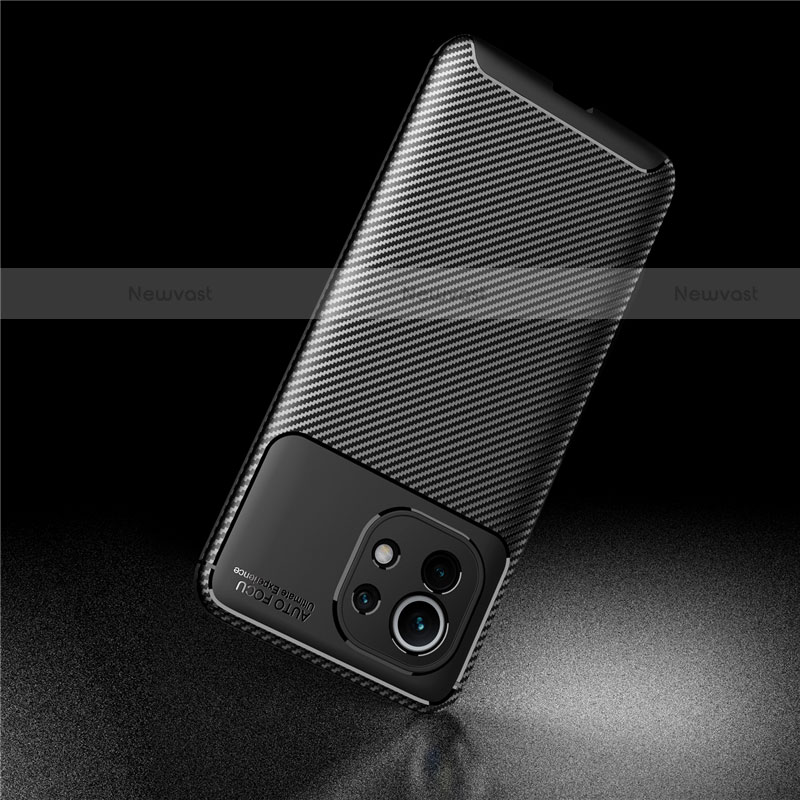 Silicone Candy Rubber TPU Twill Soft Case Cover for Xiaomi Mi 11 Lite 5G