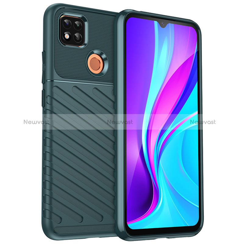 Silicone Candy Rubber TPU Twill Soft Case Cover MF1 for Xiaomi Redmi 9C