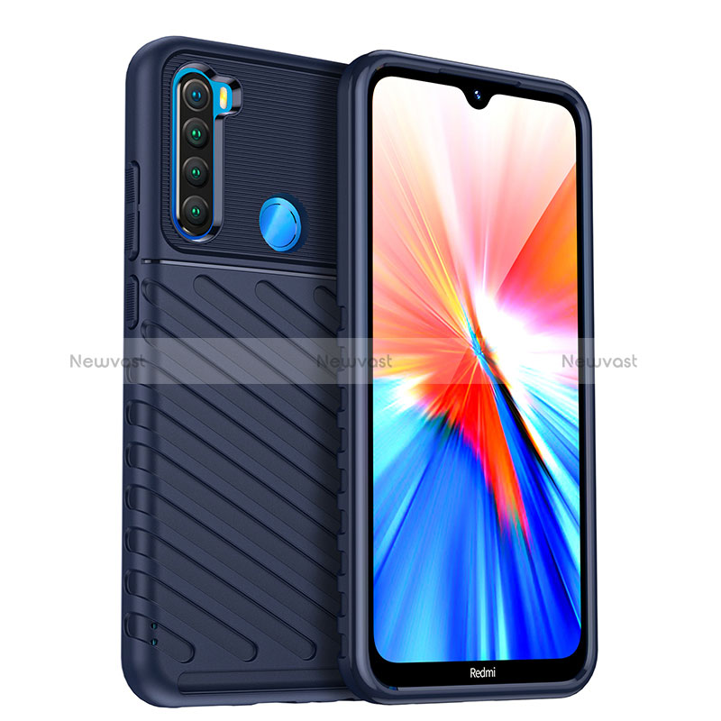 Silicone Candy Rubber TPU Twill Soft Case Cover MF1 for Xiaomi Redmi Note 8 (2021)