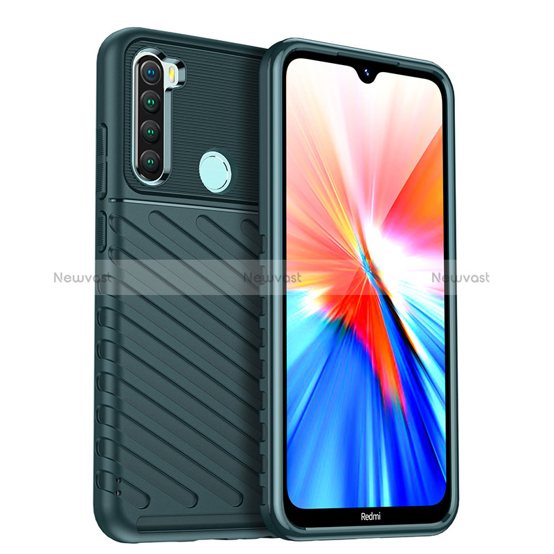 Silicone Candy Rubber TPU Twill Soft Case Cover MF1 for Xiaomi Redmi Note 8 (2021)