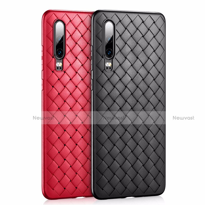 Silicone Candy Rubber TPU Twill Soft Case Cover R01 for Huawei P30