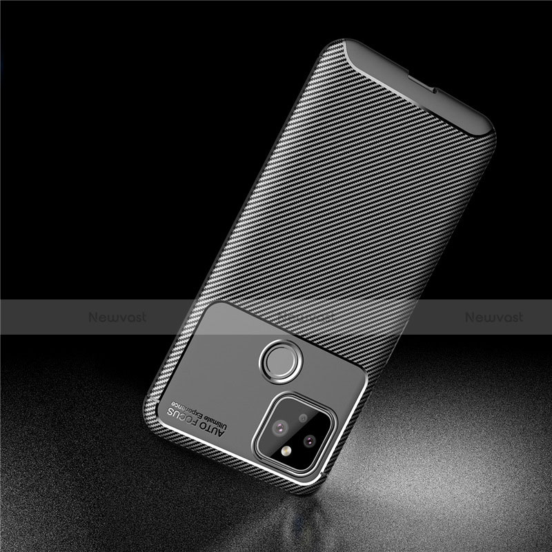 Silicone Candy Rubber TPU Twill Soft Case Cover S01 for Google Pixel 4a 5G