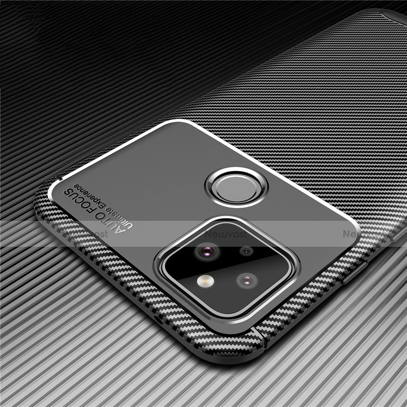Silicone Candy Rubber TPU Twill Soft Case Cover S01 for Google Pixel 4a 5G