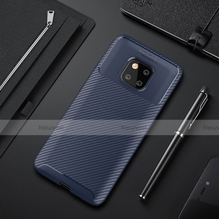 Silicone Candy Rubber TPU Twill Soft Case Cover S01 for Huawei Mate 20 Pro
