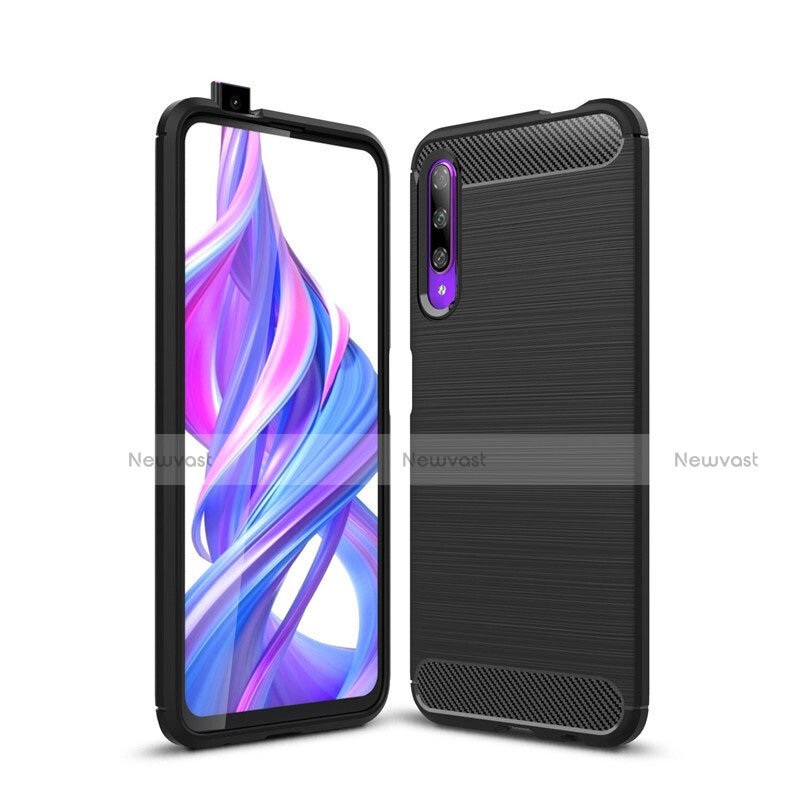 Silicone Candy Rubber TPU Twill Soft Case Cover S01 for Huawei P Smart Pro (2019)