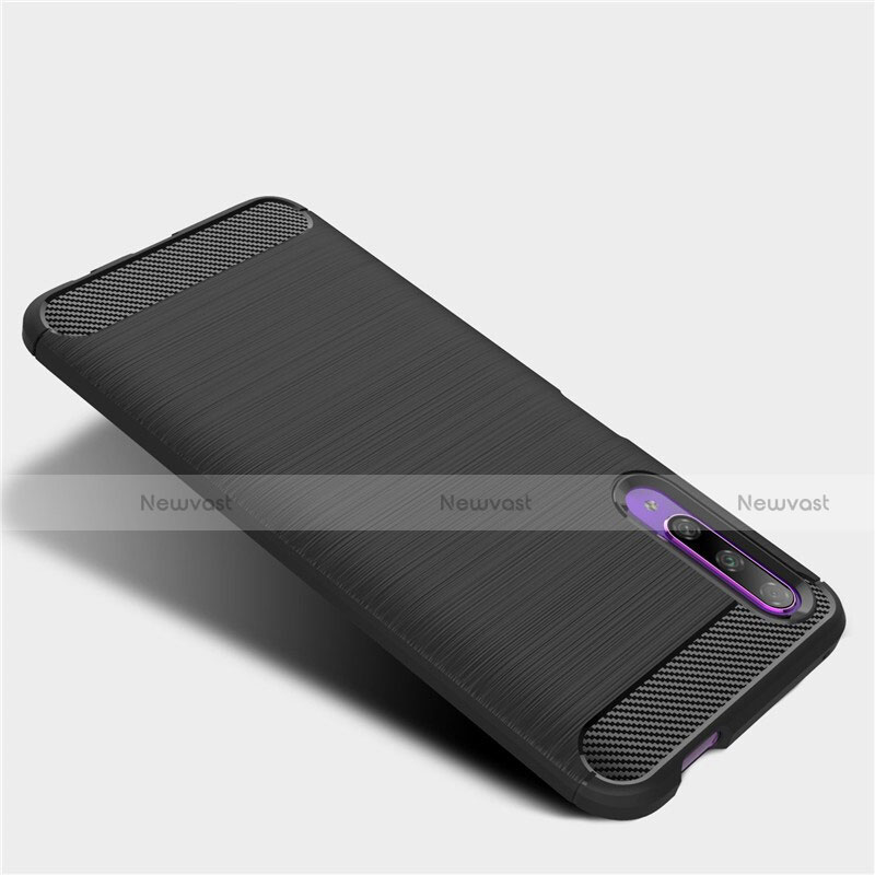 Silicone Candy Rubber TPU Twill Soft Case Cover S01 for Huawei Y9s