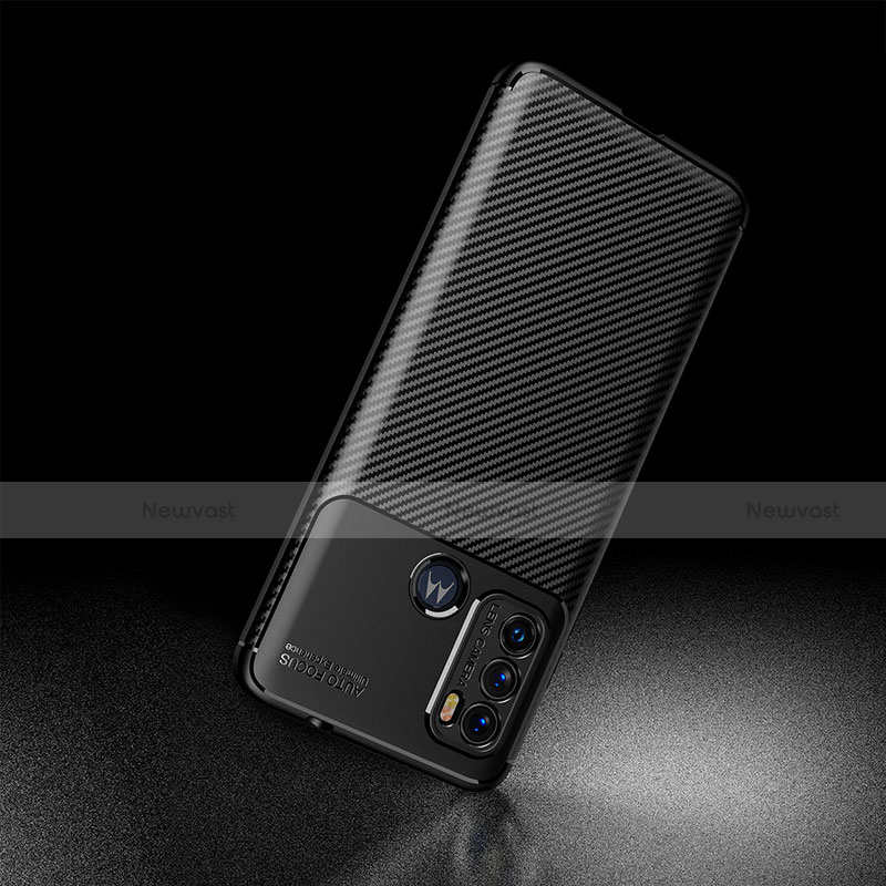 Silicone Candy Rubber TPU Twill Soft Case Cover S01 for Motorola Moto G60