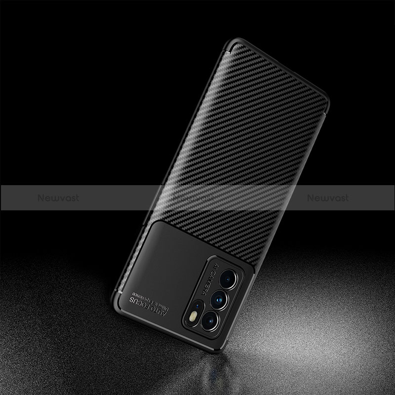 Silicone Candy Rubber TPU Twill Soft Case Cover S01 for Oppo Reno6 Pro 5G India