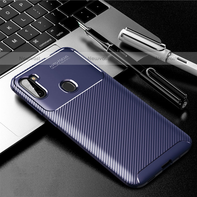 Silicone Candy Rubber TPU Twill Soft Case Cover S01 for Samsung Galaxy M11