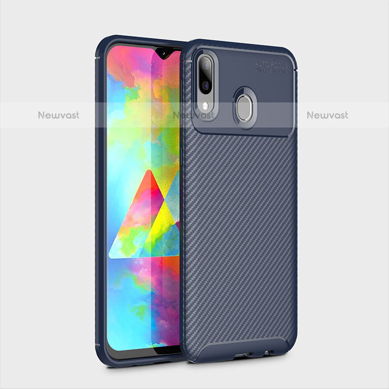 Silicone Candy Rubber TPU Twill Soft Case Cover S01 for Samsung Galaxy M20