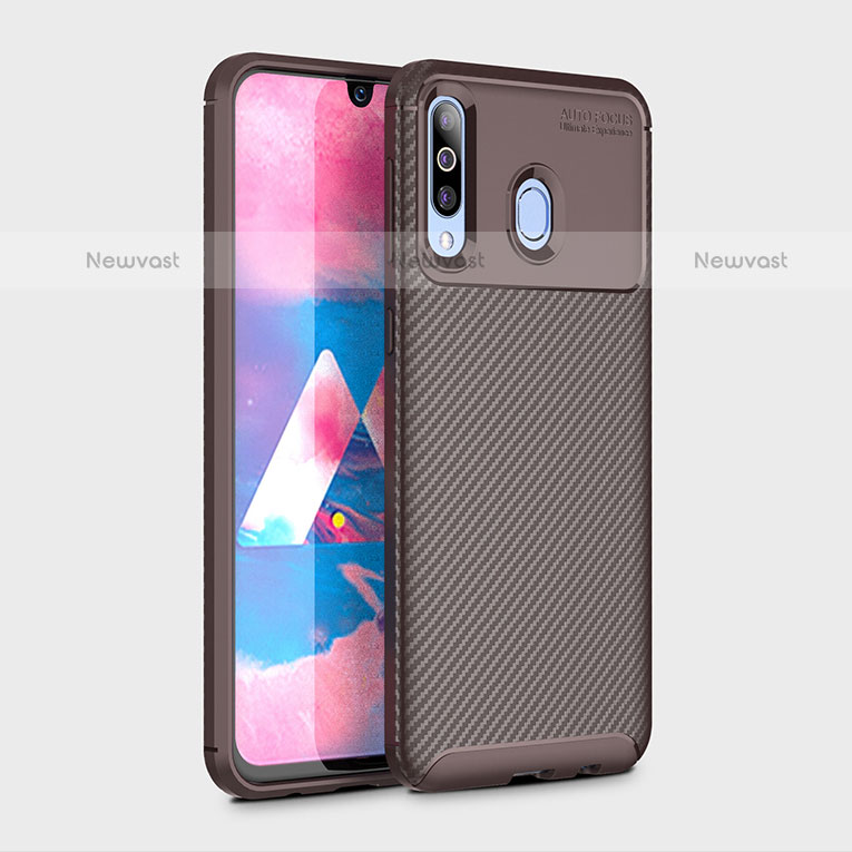 Silicone Candy Rubber TPU Twill Soft Case Cover S01 for Samsung Galaxy M30