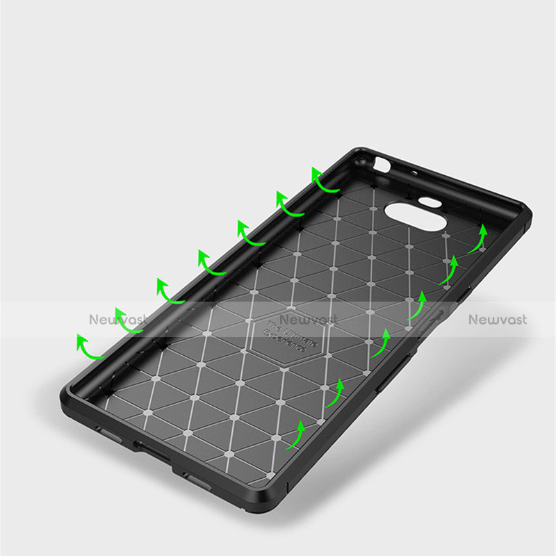 Silicone Candy Rubber TPU Twill Soft Case Cover S01 for Sony Xperia 10