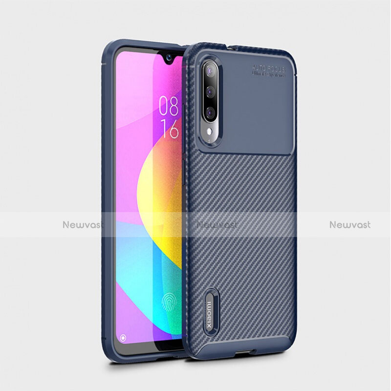 Silicone Candy Rubber TPU Twill Soft Case Cover S01 for Xiaomi Mi A3