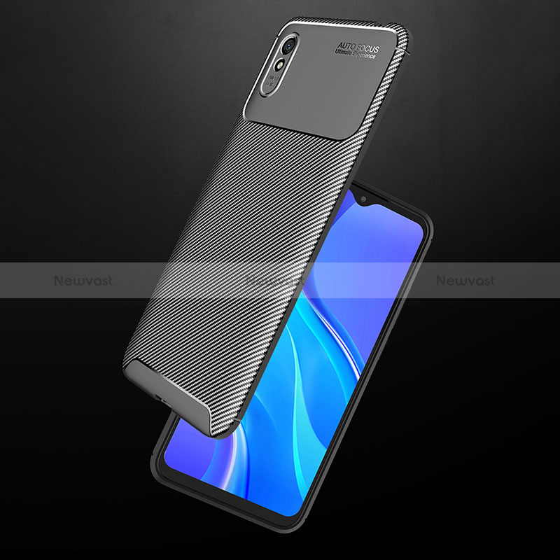 Silicone Candy Rubber TPU Twill Soft Case Cover S02 for Xiaomi Redmi 9A