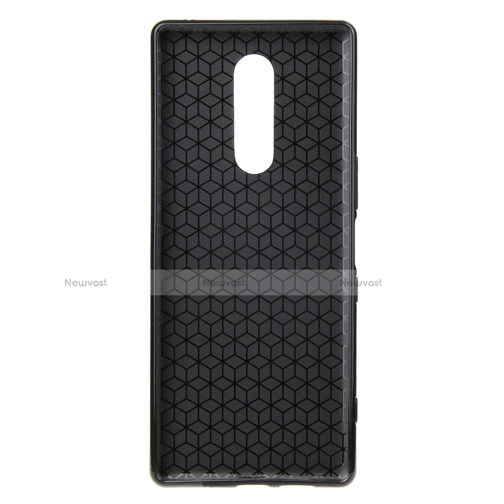 Silicone Candy Rubber TPU Twill Soft Case Cover T01 for Sony Xperia 1