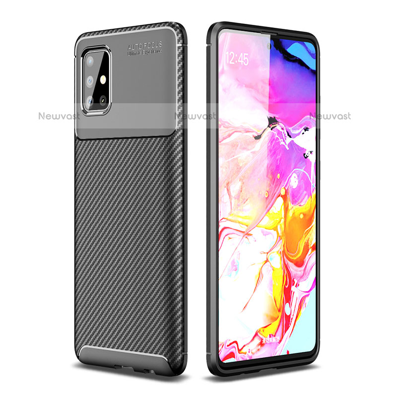 Silicone Candy Rubber TPU Twill Soft Case Cover WL1 for Samsung Galaxy A51 4G