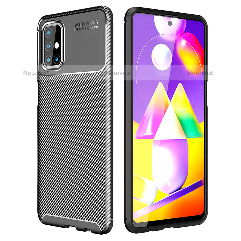 Silicone Candy Rubber TPU Twill Soft Case Cover WL1 for Samsung Galaxy M31s