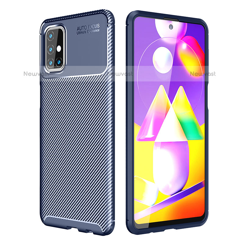 Silicone Candy Rubber TPU Twill Soft Case Cover WL1 for Samsung Galaxy M31s