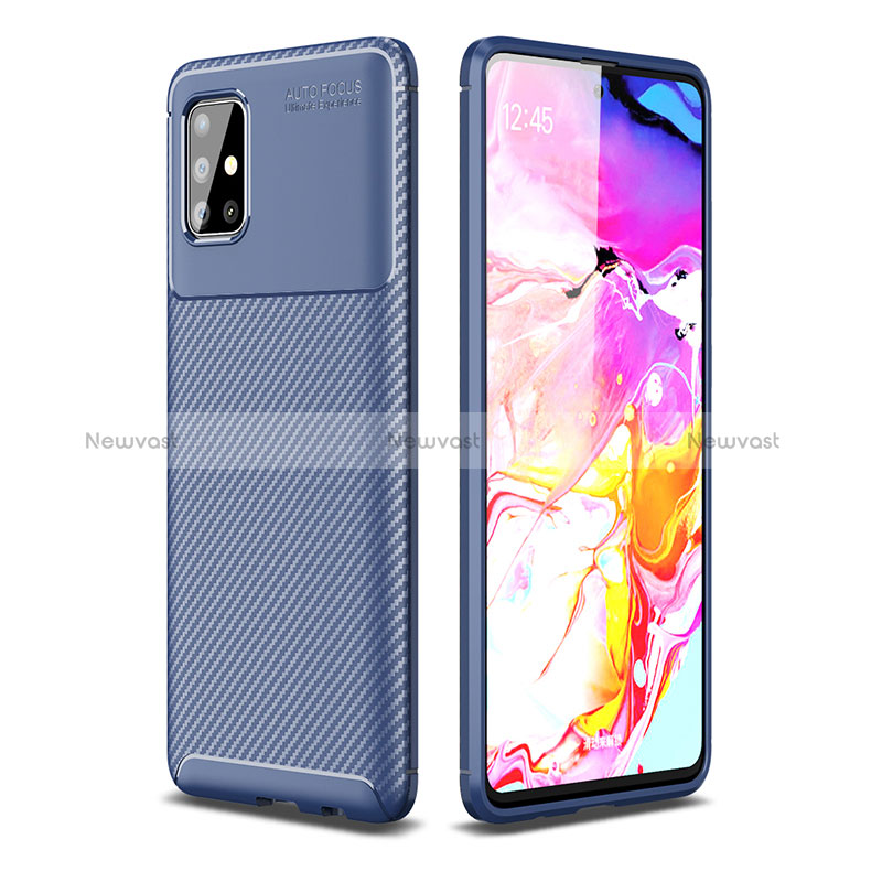 Silicone Candy Rubber TPU Twill Soft Case Cover WL1 for Samsung Galaxy M40S