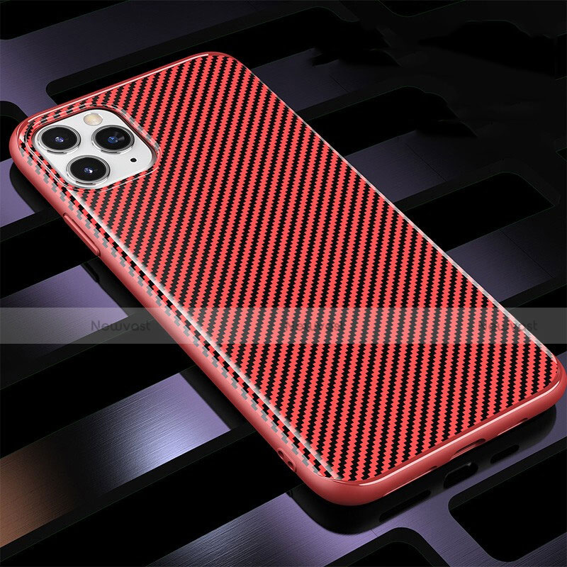 Silicone Candy Rubber TPU Twill Soft Case Cover Y01 for Apple iPhone 11 Pro