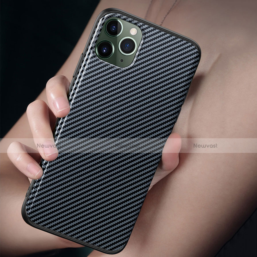 Silicone Candy Rubber TPU Twill Soft Case Cover Y01 for Apple iPhone 11 Pro