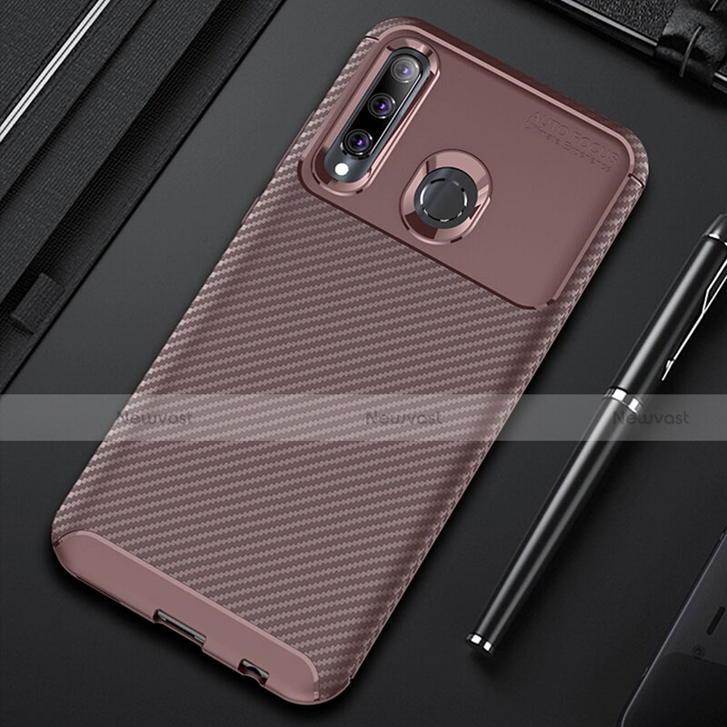 Silicone Candy Rubber TPU Twill Soft Case Cover Y01 for Huawei Honor 20 Lite