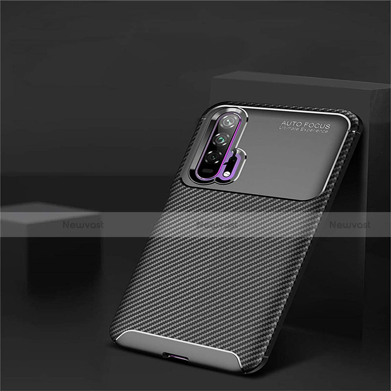 Silicone Candy Rubber TPU Twill Soft Case Cover Y01 for Huawei Honor 20 Pro