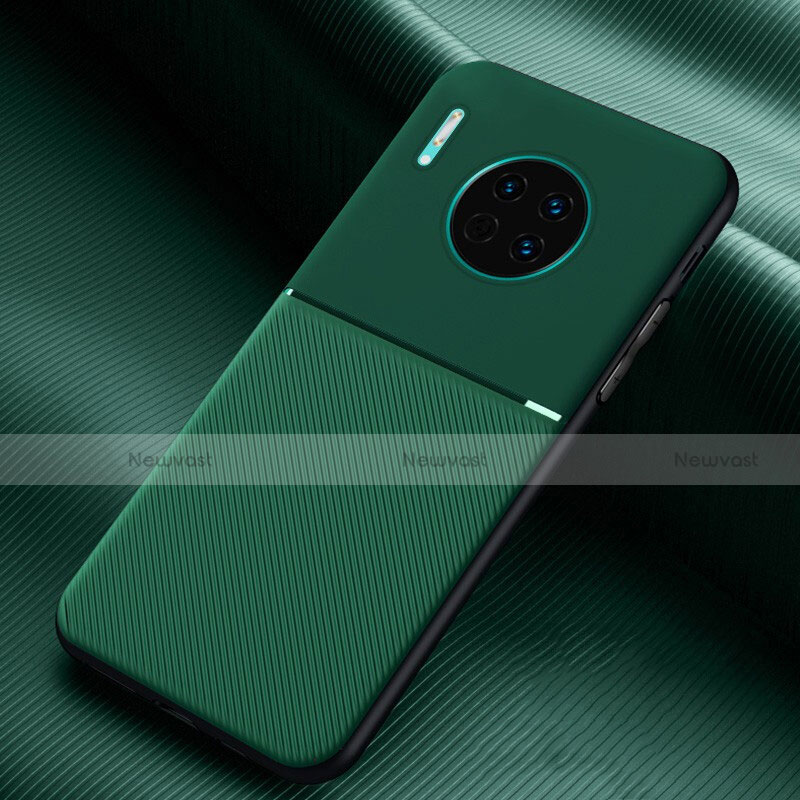 Silicone Candy Rubber TPU Twill Soft Case Cover Y01 for Huawei Mate 30 Green