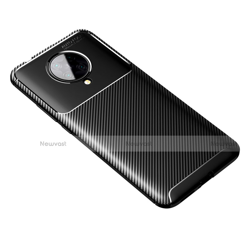 Silicone Candy Rubber TPU Twill Soft Case Cover Y01 for Xiaomi Poco F2 Pro Black