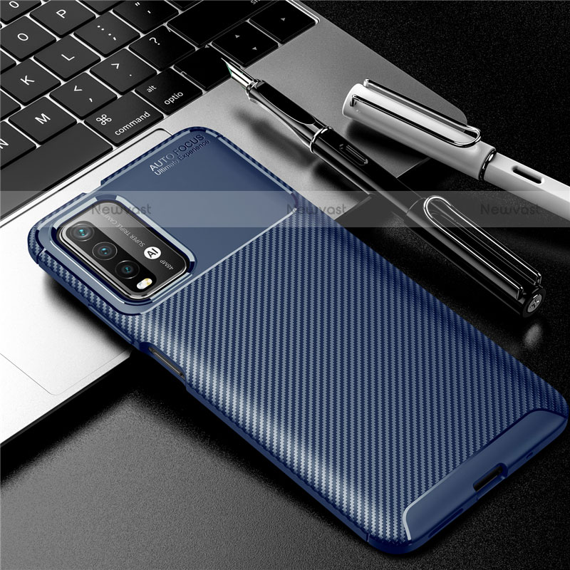 Silicone Candy Rubber TPU Twill Soft Case Cover Y01 for Xiaomi Poco M3