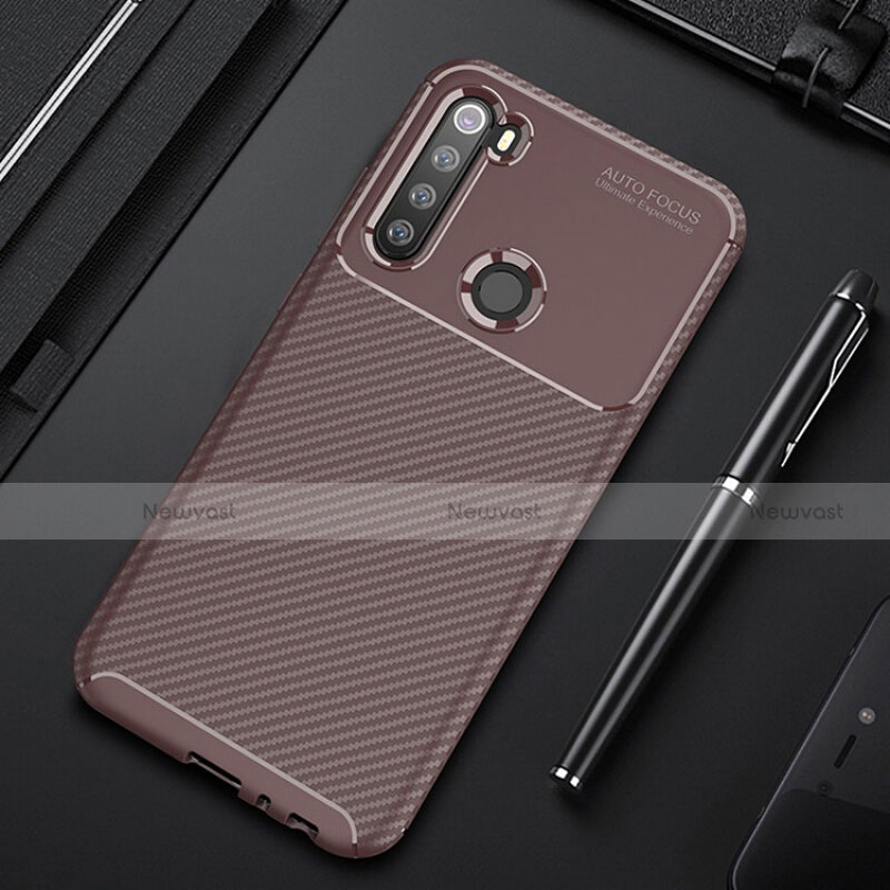 Silicone Candy Rubber TPU Twill Soft Case Cover Y01 for Xiaomi Redmi Note 8 (2021)