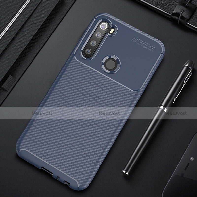 Silicone Candy Rubber TPU Twill Soft Case Cover Y01 for Xiaomi Redmi Note 8 (2021)