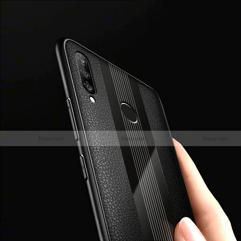 Silicone Candy Rubber TPU Twill Soft Case for Huawei P30 Lite Black