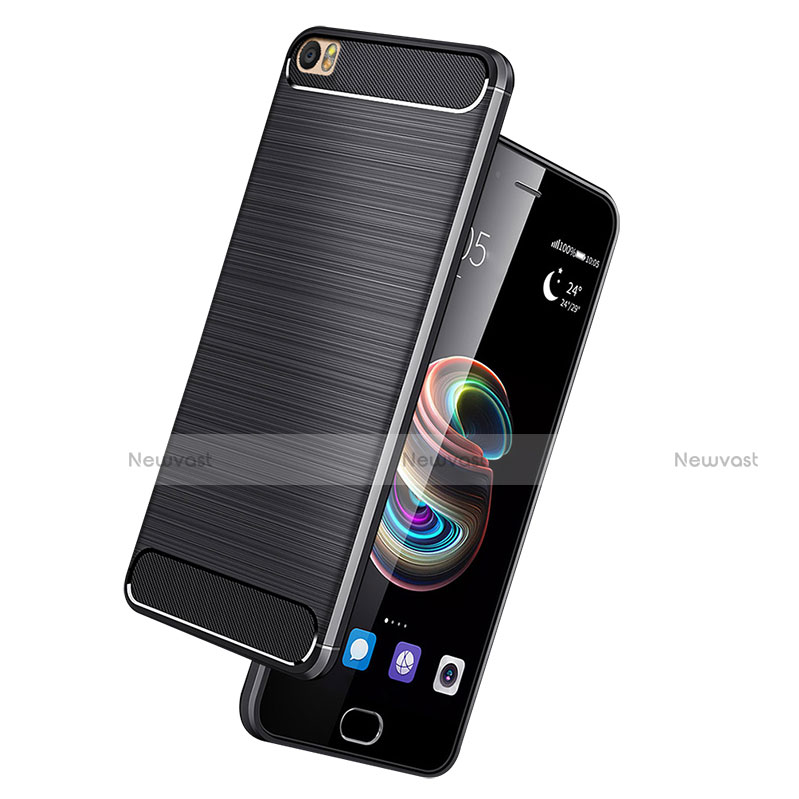 Silicone Candy Rubber TPU Twill Soft Case for Huawei P8 Max Black
