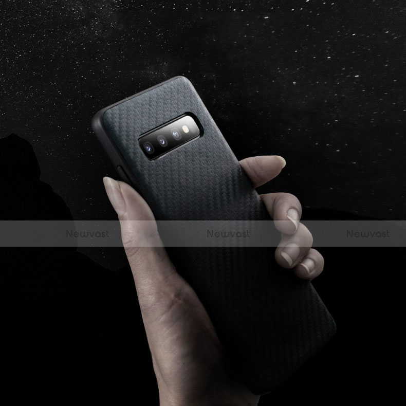 Silicone Candy Rubber TPU Twill Soft Case for Samsung Galaxy S10 Black