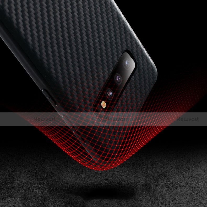 Silicone Candy Rubber TPU Twill Soft Case for Samsung Galaxy S10 Plus Black