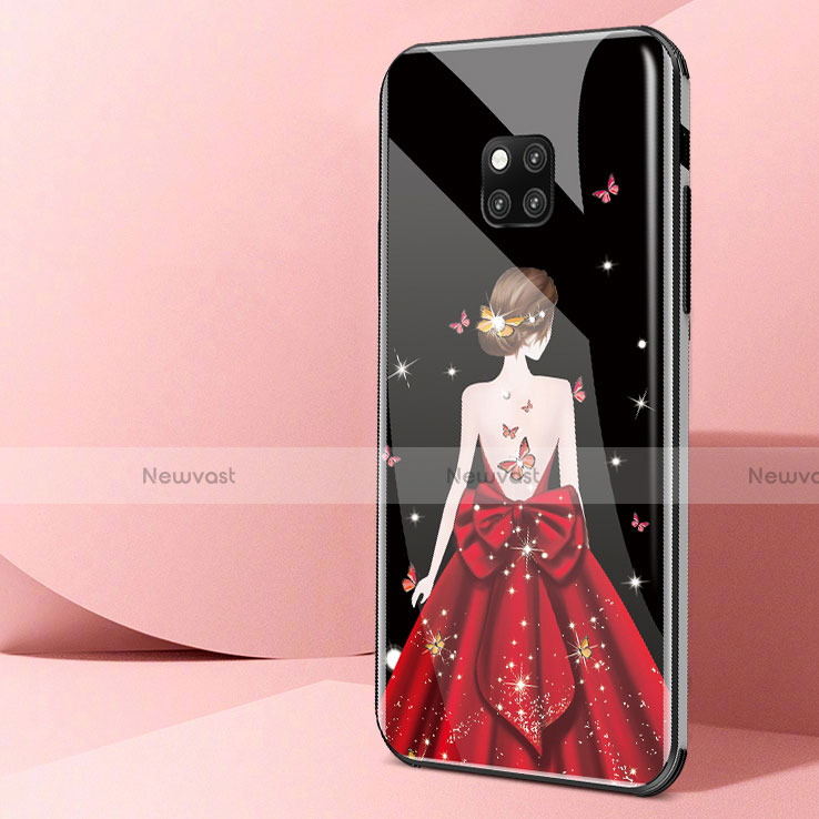 Silicone Frame Dress Party Girl Mirror Case Cover for Huawei Mate 20 Pro