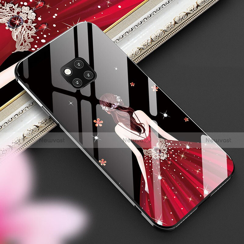 Silicone Frame Dress Party Girl Mirror Case Cover for Huawei Mate 20 Pro Mixed