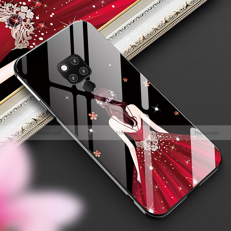 Silicone Frame Dress Party Girl Mirror Case Cover for Huawei Mate 20 X 5G