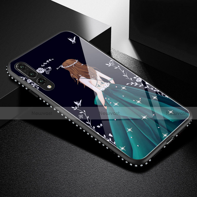 Silicone Frame Dress Party Girl Mirror Case Cover for Huawei P20 Pro