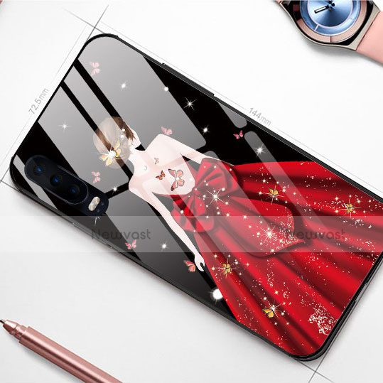 Silicone Frame Dress Party Girl Mirror Case Cover for Huawei P30