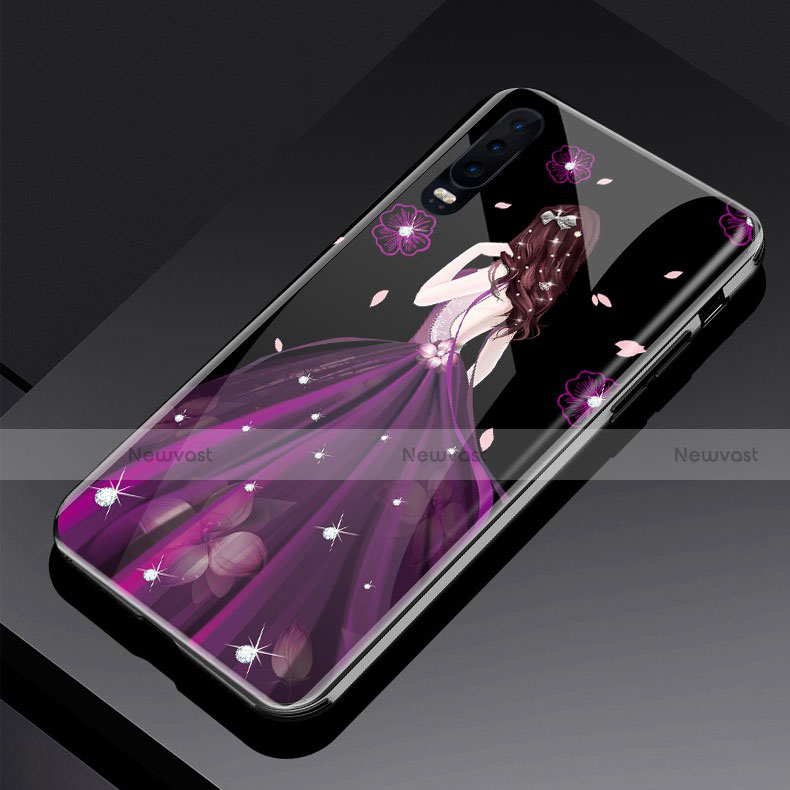 Silicone Frame Dress Party Girl Mirror Case Cover for Huawei P30