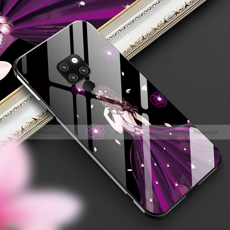 Silicone Frame Dress Party Girl Mirror Case Cover K01 for Huawei Mate 20