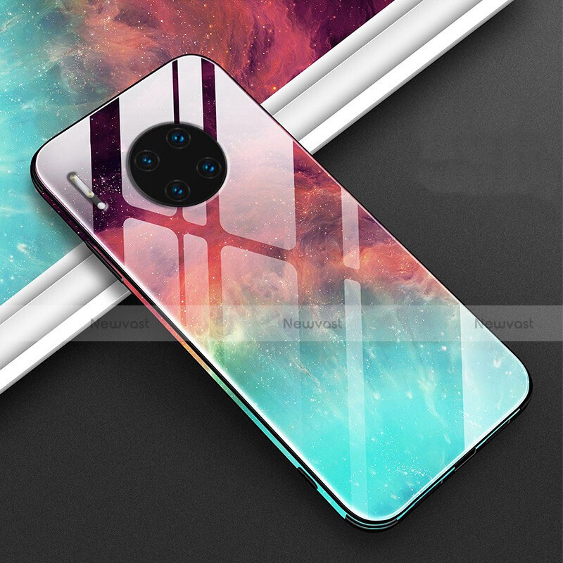Silicone Frame Fashionable Pattern Mirror Case Cover C01 for Huawei Mate 30 5G